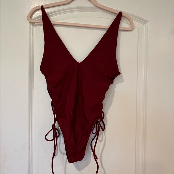 aerie Other - Aerie Burgundy One-Piece Swimsuit